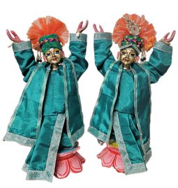 Gaura Nitai Brass Deities 10"
